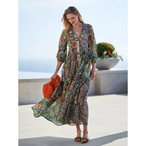 Anjuna Mixed Pattern Dress